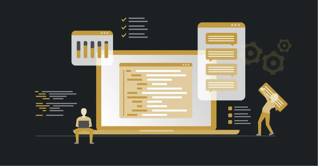 Screenshot of software development