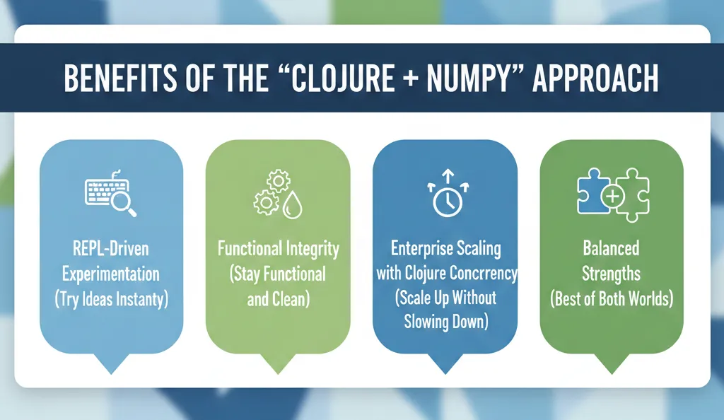 Benefits of the “Clojure + NumPy” Approach