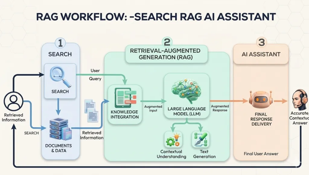 RAG Workflow: Search RAG AI Assistant