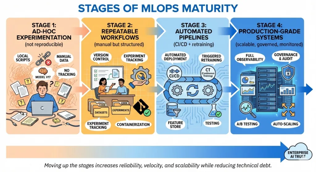 Stages of MLOPs Maturity