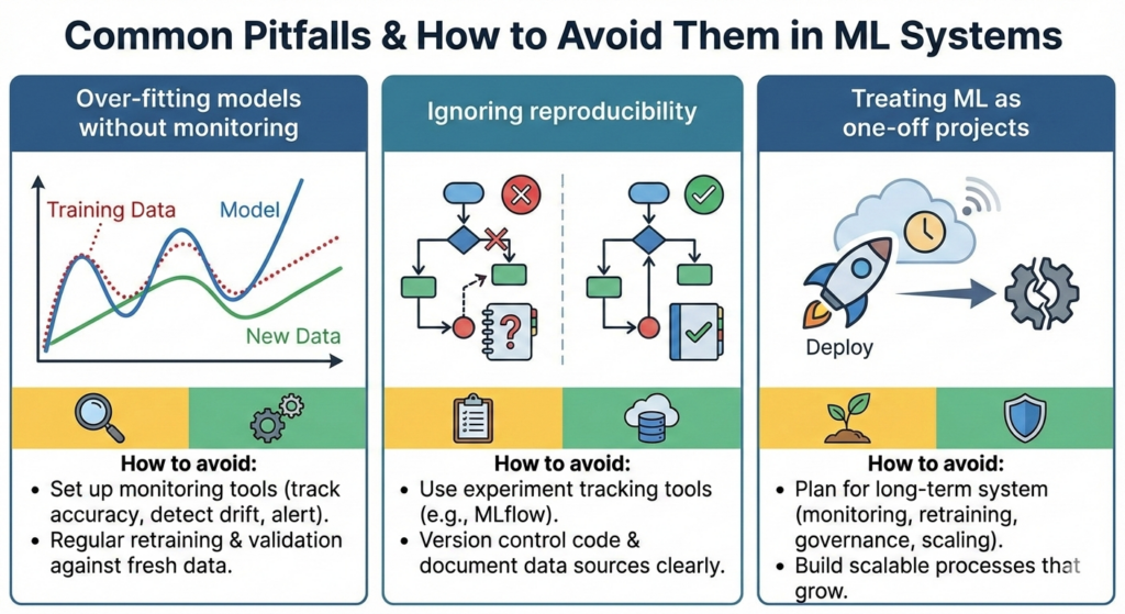 Common Pitfalls and How to Avoid Them in ML Systems